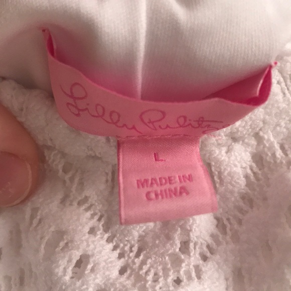 Off shoulder White Lilly Pulitzer Sundress - Picture 2 of 2